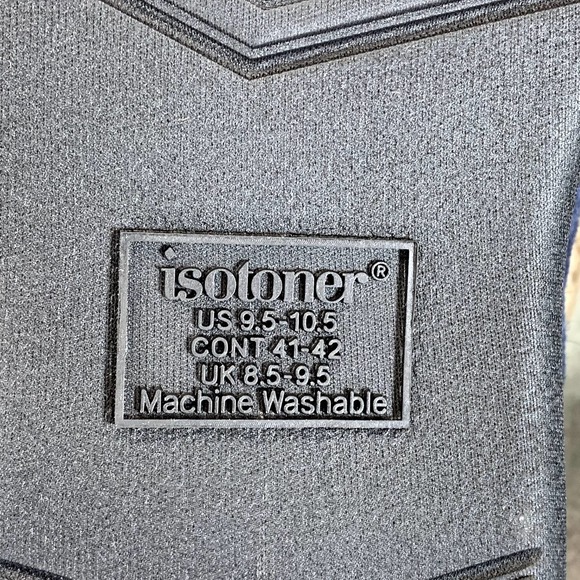 Isotoner Signature Men's Navy/Blue Microsuede Memory Foam Moccasin Slippers SZ L - Picture 12 of 16